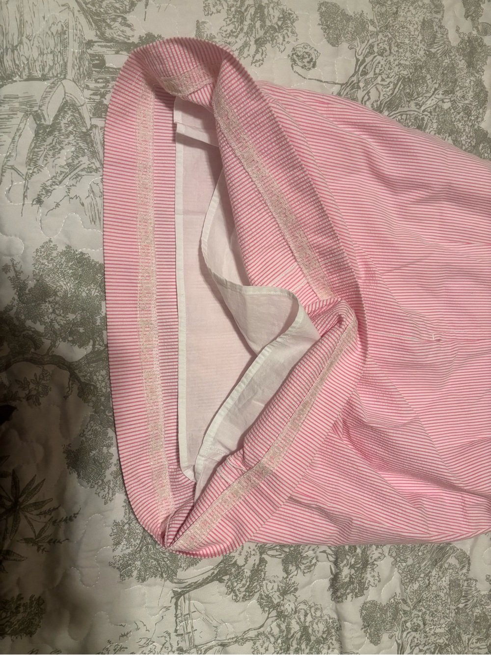 Lilly Pulitzer sz 8 Phoebe Pink White stripe Mini Dress Sundress seersucker - Picture 13 of 15